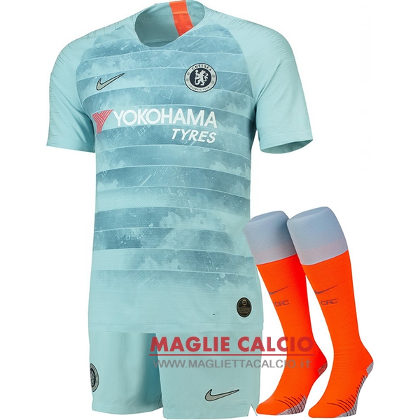 nuova terza divisione magliette chelsea 2018-2019（pantaloncini+calze）