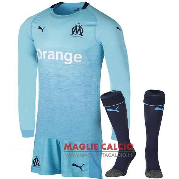 nuova terza divisione magliette manica lunga marseille 2018-2019（pantaloncini+calze）