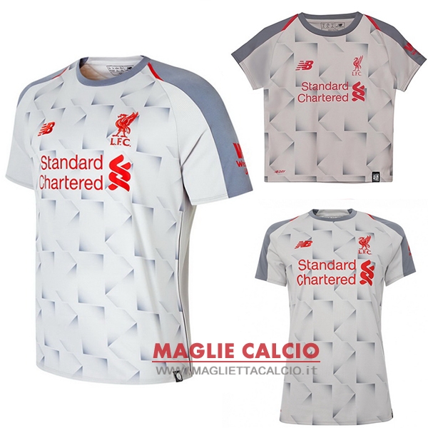 nuova terza divisione magliette liverpool 2018-2019（donna+bambino）