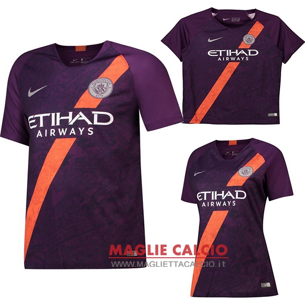 nuova terza divisione magliette manchester city 2018-2019（donna+bambino）