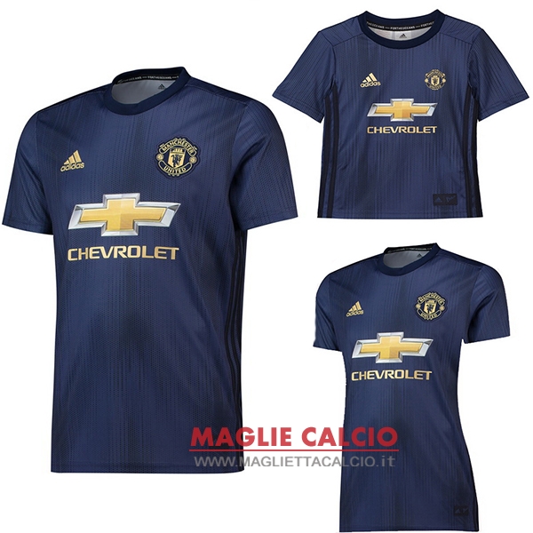 nuova terza divisione magliette manchester united 2018-2019（donna+bambino）