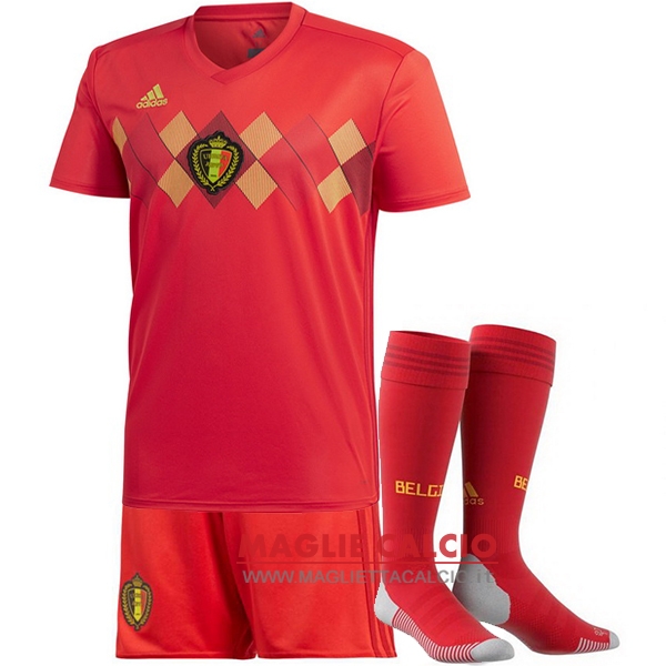 nuova prima divisione magliette belgio 2018（pantaloncini+calze）