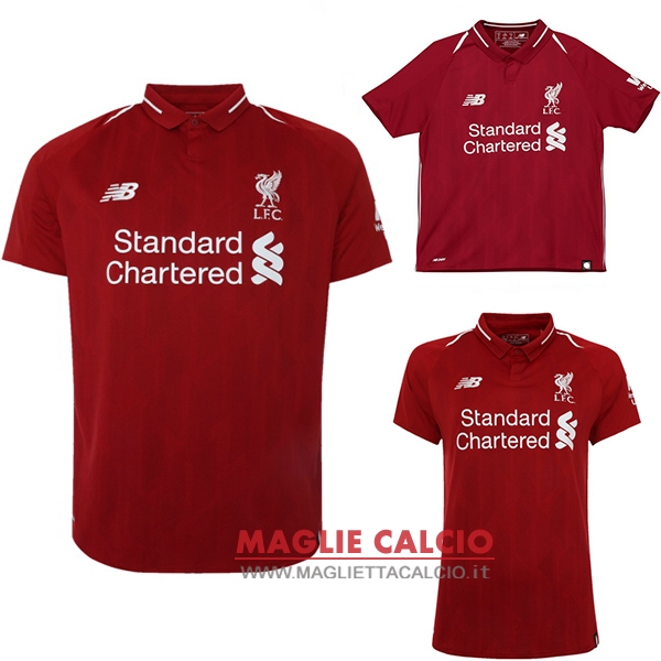 nuova prima divisione magliette liverpool 2018-2019（donna+bambino）