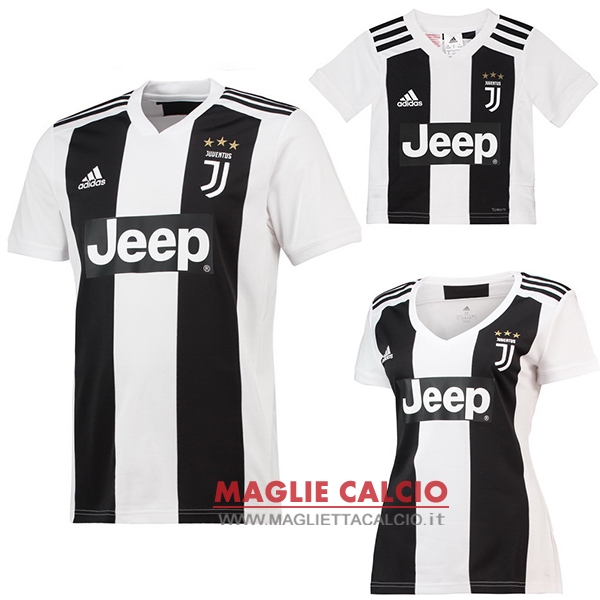 nuova prima divisione magliette juventus 2018-2019（donna+bambino）