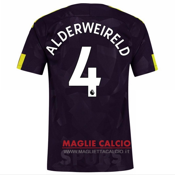 nuova maglietta tottenham hotspur 2017-2018 alderweireld 4 terza