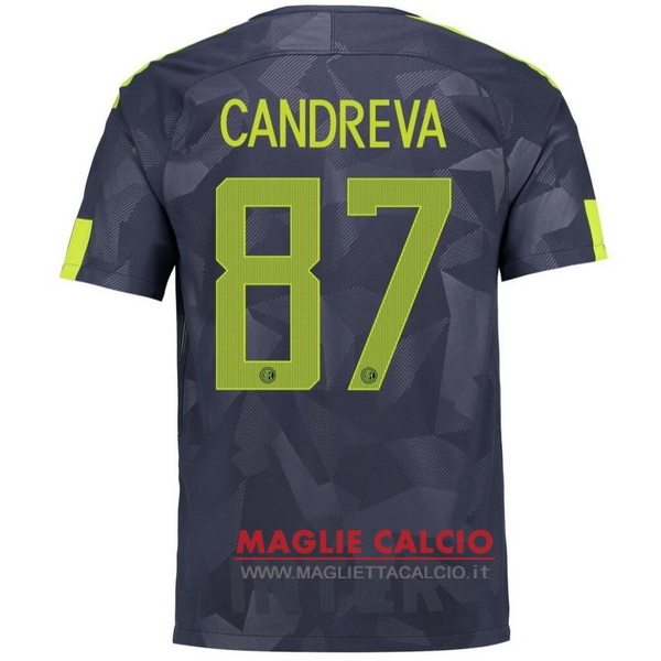 nuova maglietta inter milan 2017-2018 candreva 87 terza