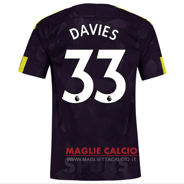 nuova maglietta tottenham hotspur 2017-2018 davies 33 terza