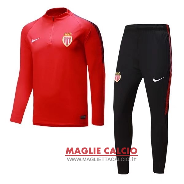 nuova as monaco insieme completo rosso woolen giacca 2017-2018