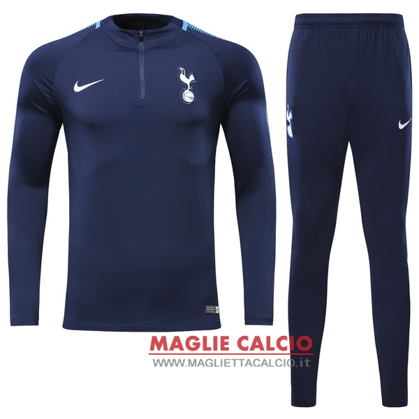 nuova tottenham hotspur insieme completo blu navy woolen giacca 2017-2018