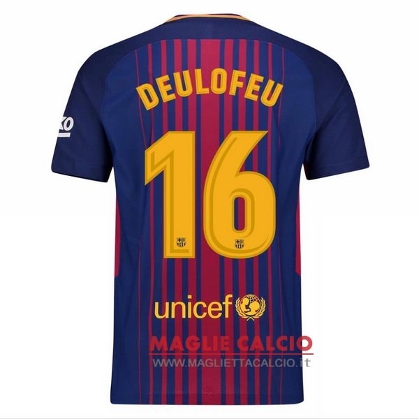 nuova maglietta barcellona 2017-2018 deulofeu 16 prima