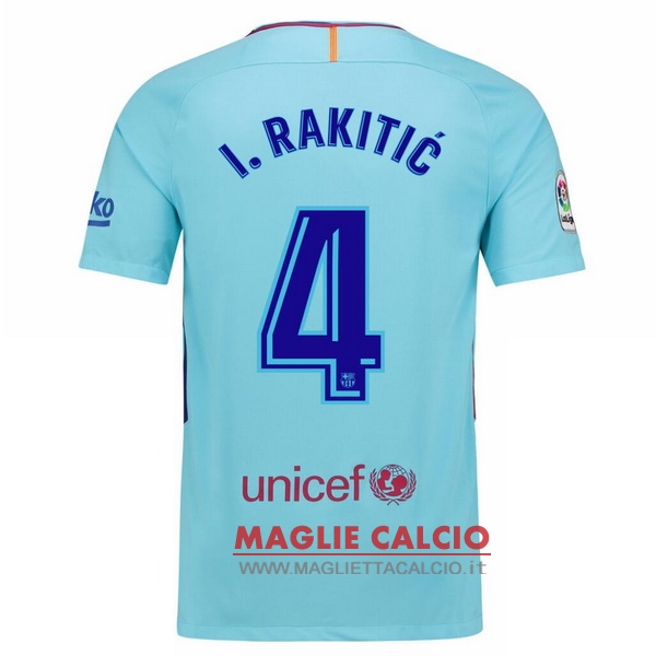 nuova maglietta barcellona 2017-2018 i.rakitic 4 seconda