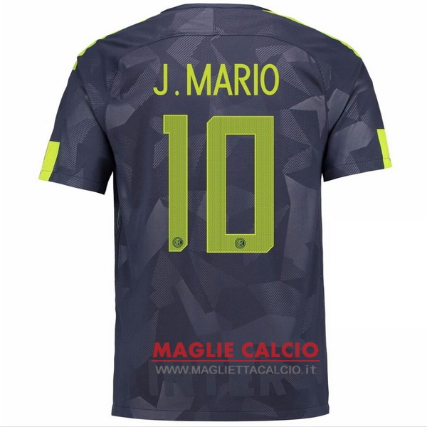 nuova maglietta inter milan 2017-2018 j.mario 10 terza