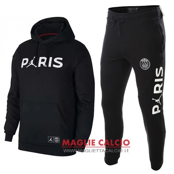 nuova paris saint germain insieme completo nero bianco bambino giacca 2018-2019