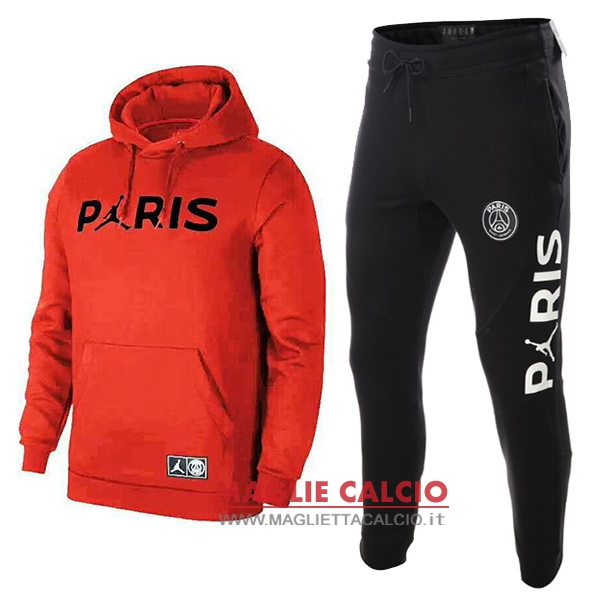 nuova paris saint germain insieme completo rosso nero giacca 2018-2019