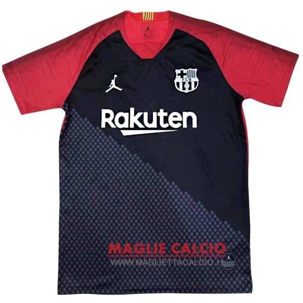 nuova magliette barcelona formazione 2018-2019 nero rosso