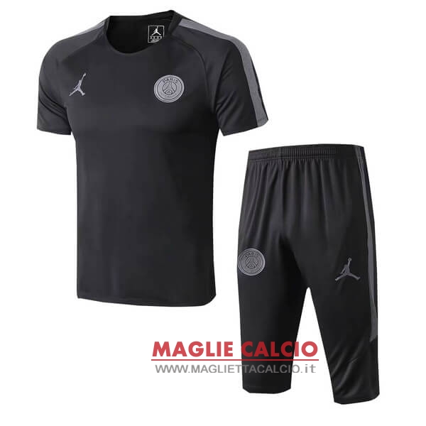 nuova formazione set completo divisione magliette paris saint germain 2018-2019 nero grigio