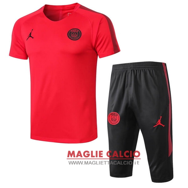 nuova formazione set completo divisione magliette paris saint germain 2018-2019 rosso nero