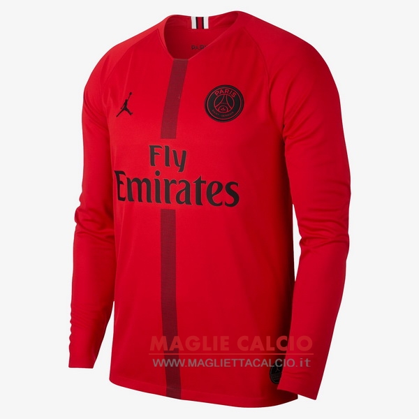 nuova portiere divisione magliette manica lunga paris saint germain 2018-2019 rosso