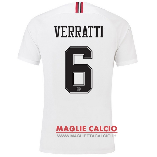 nuova maglietta paris saint germain 2018-2019 verratti 6 terza seconda