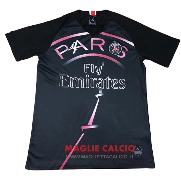 nuova formazione divisione magliette paris saint germain 2019-2020 nero rosa