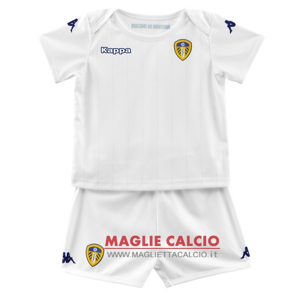 nuova prima magliette set completo leeds united bambino 2018-2019