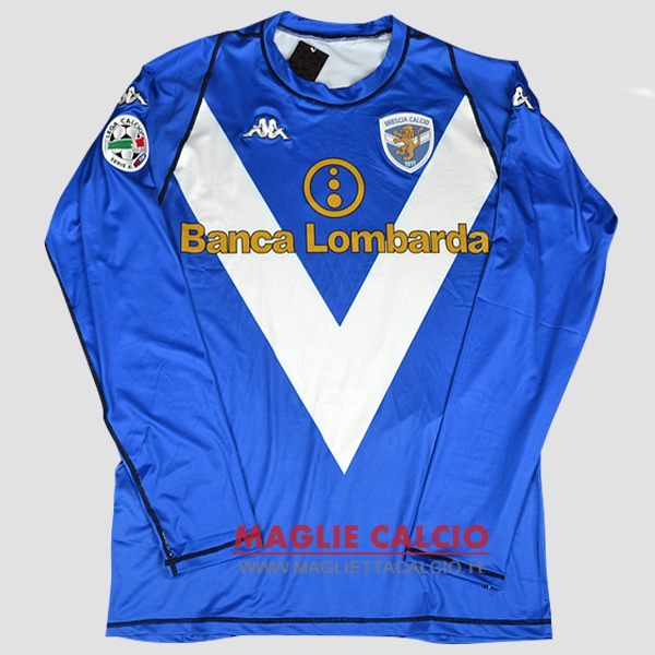 nuova prima brescia calcio mancia lunga retro 2003-2004 blu