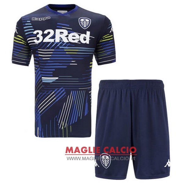 nuova seconda magliette set completo leeds united bambino 2018-2019