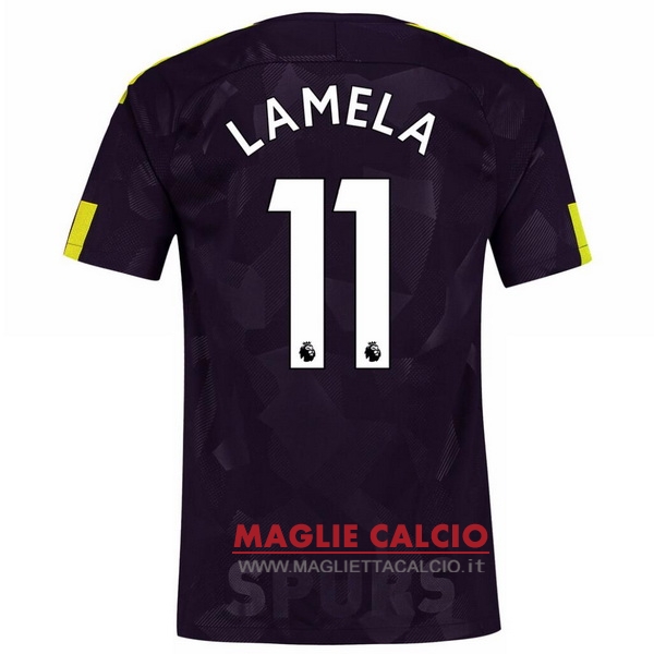 nuova maglietta tottenham hotspur 2017-2018 lamela 11 terza