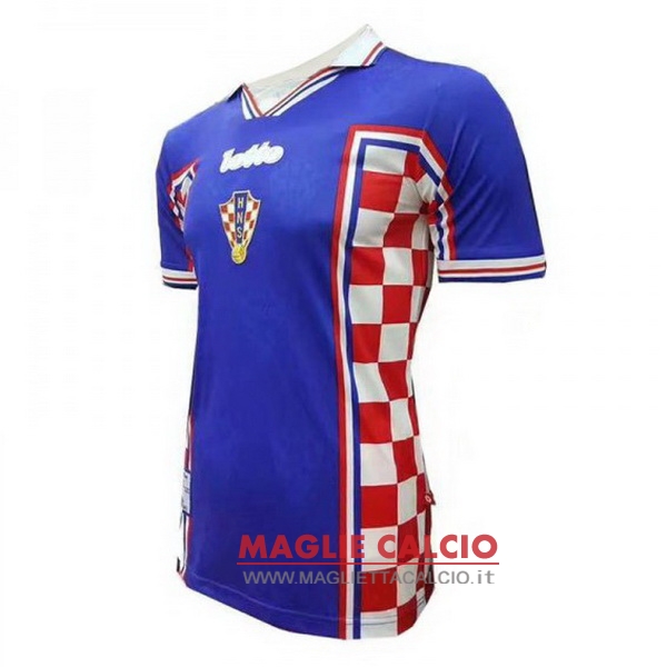 seconda magliette nazionale croazia retro 1998 blu