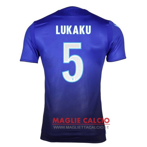 nuova maglietta lazio 2017-2018 lukaku 5 terza