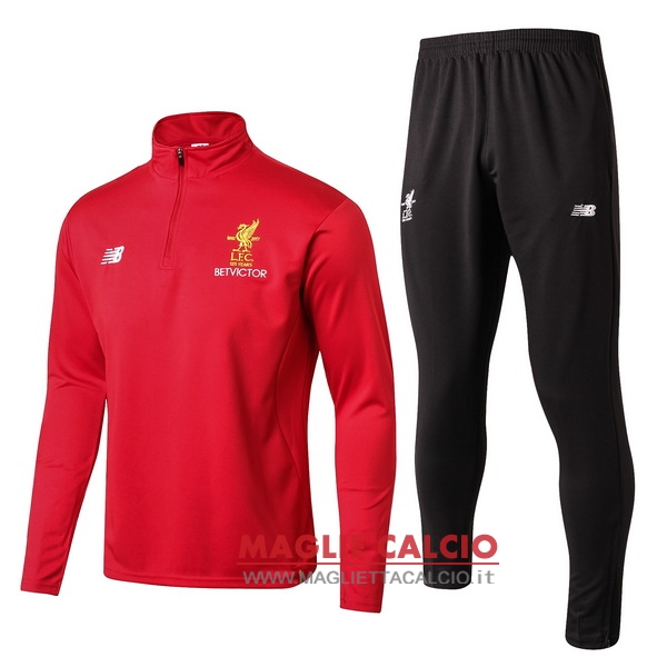 nuova liverpool insieme completo rosso bambino giacca 2017-2018