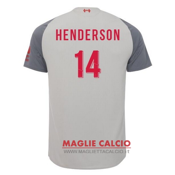 nuova maglietta liverpool 2018-2019 henderson 14 terza