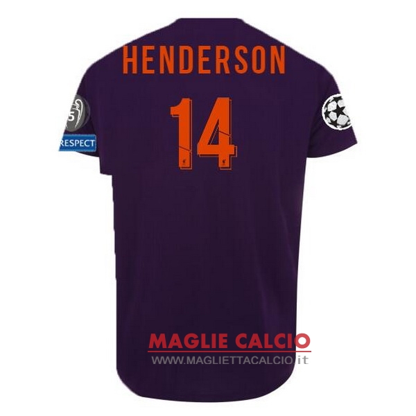nuova maglietta liverpool 2018-2019 henderson 14 seconda