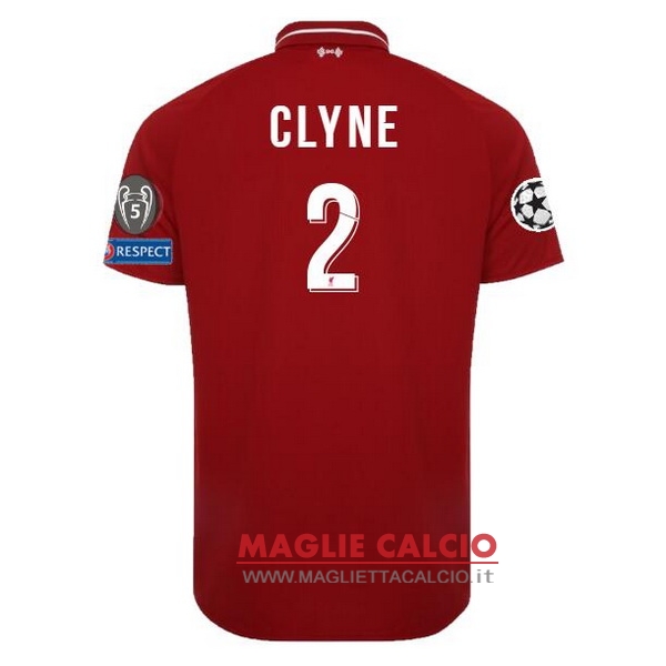 nuova maglietta liverpool 2018-2019 clyne 2 prima