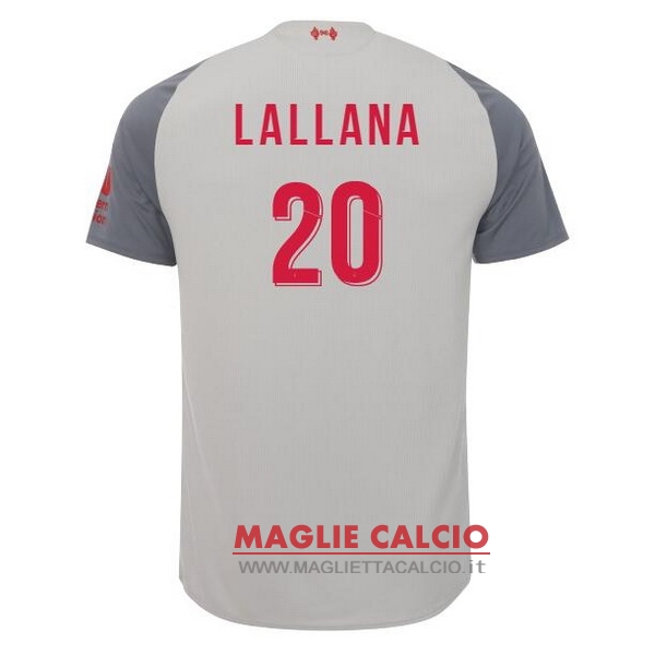 nuova maglietta liverpool 2018-2019 lallana 20 terza