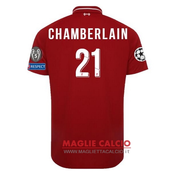 nuova maglietta liverpool 2018-2019 chamberlain 21 prima