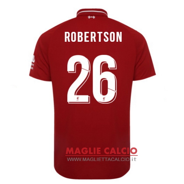 nuova maglietta liverpool 2018-2019 robertson 26 prima