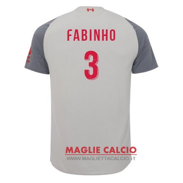 nuova maglietta liverpool 2018-2019 fabinho 3 terza