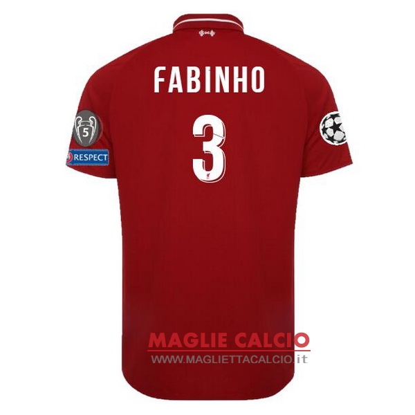 nuova maglietta liverpool 2018-2019 fabinho 3 prima