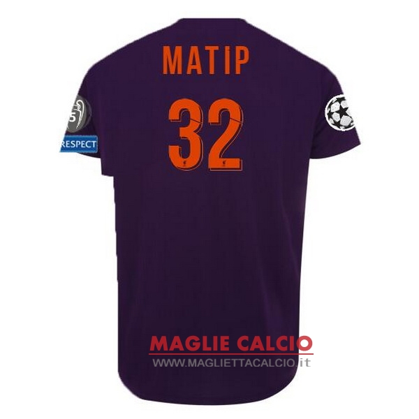 nuova maglietta liverpool 2018-2019 matip 32 seconda