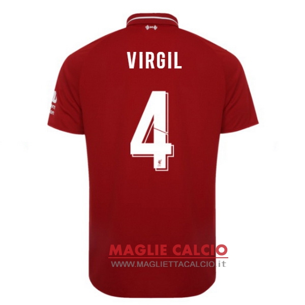 nuova maglietta liverpool 2018-2019 virgil 4 prima