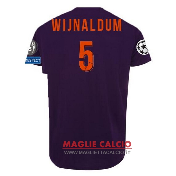 nuova maglietta liverpool 2018-2019 wijnaldum 5 seconda