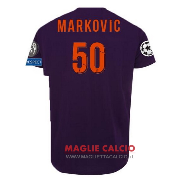 nuova maglietta liverpool 2018-2019 markovic 50 seconda