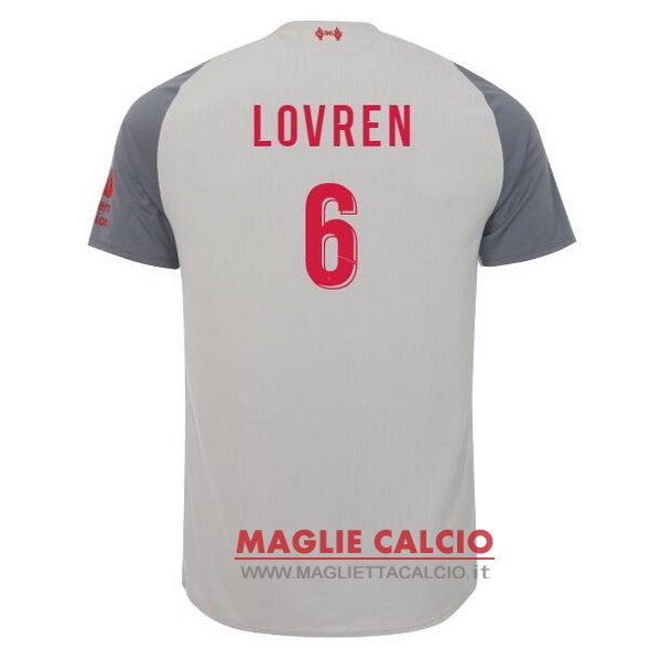 nuova maglietta liverpool 2018-2019 lovren 6 terza