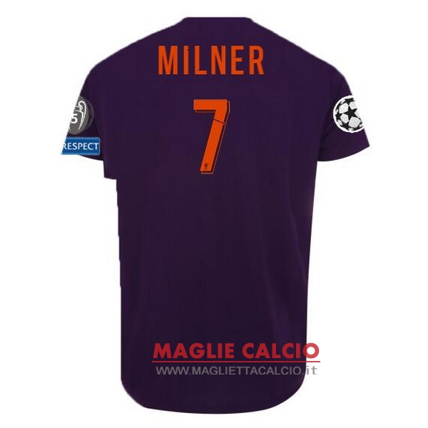 nuova maglietta liverpool 2018-2019 milner 7 seconda