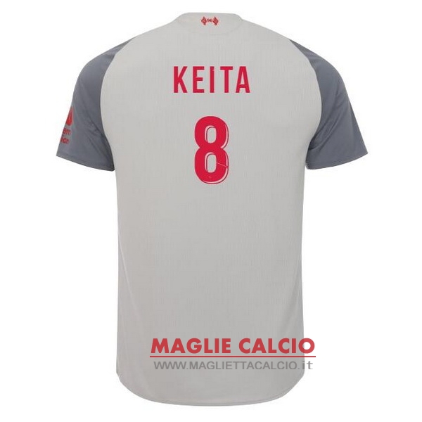 nuova maglietta liverpool 2018-2019 keita 8 terza