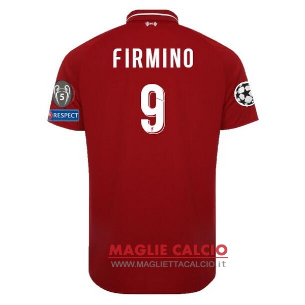 nuova maglietta liverpool 2018-2019 firmino 9 prima