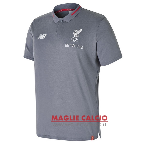 liverpool grigio luce magliette polo nuova 2017-2018