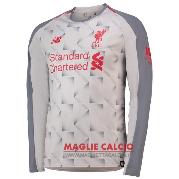 nuova terza divisione magliette manica lunga liverpool 2018-2019