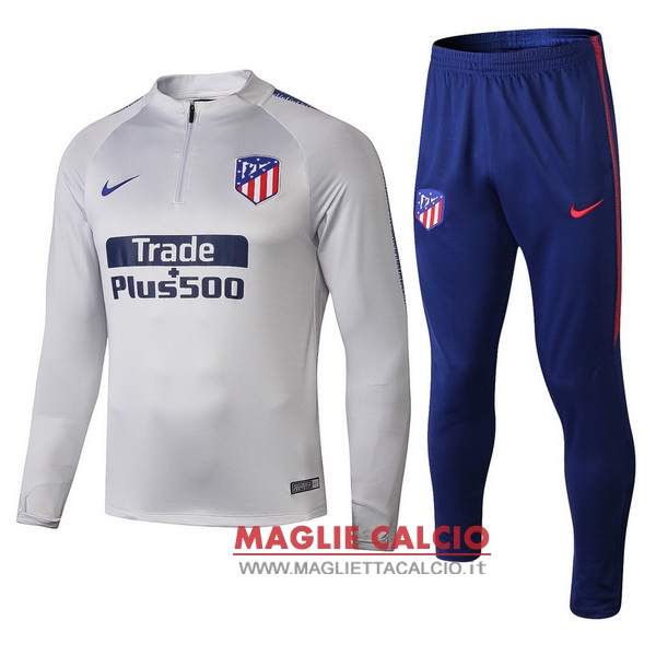 nuova atletico madrid insieme completo grigio giacca 2018-2019